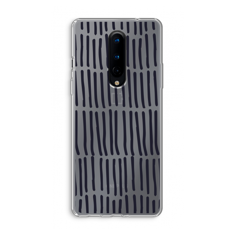 Moroccan stripes: OnePlus 8 Transparant Hoesje