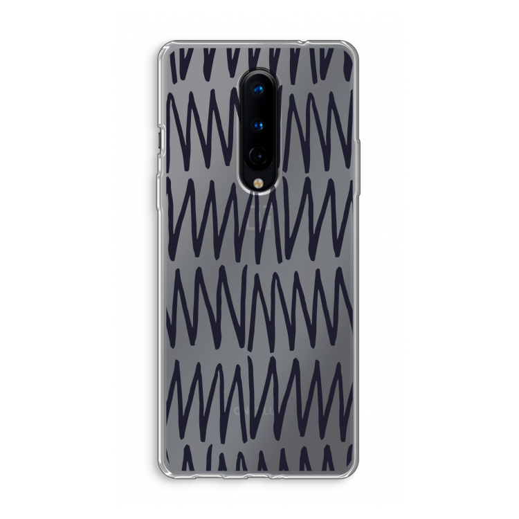 Marrakech Zigzag: OnePlus 8 Transparant Hoesje