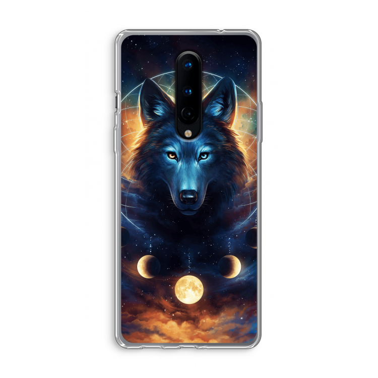 Wolf Dreamcatcher: OnePlus 8 Transparant Hoesje