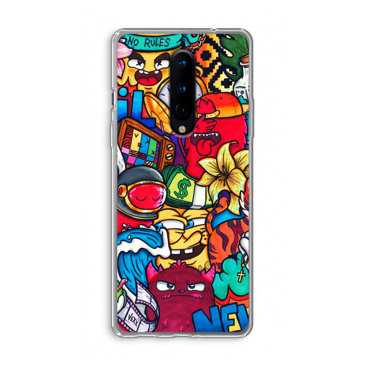 No Rules: OnePlus 8 Transparant Hoesje