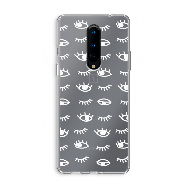 Eye pattern #3: OnePlus 8 Transparant Hoesje