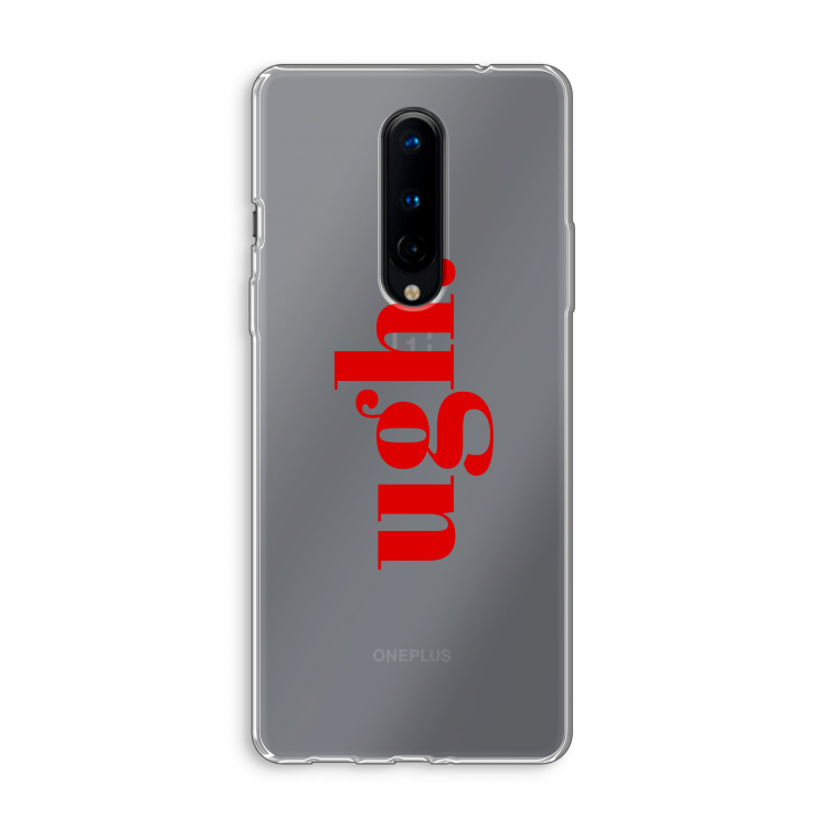 Ugh: OnePlus 8 Transparant Hoesje