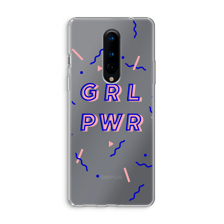 GRL PWR: OnePlus 8 Transparant Hoesje