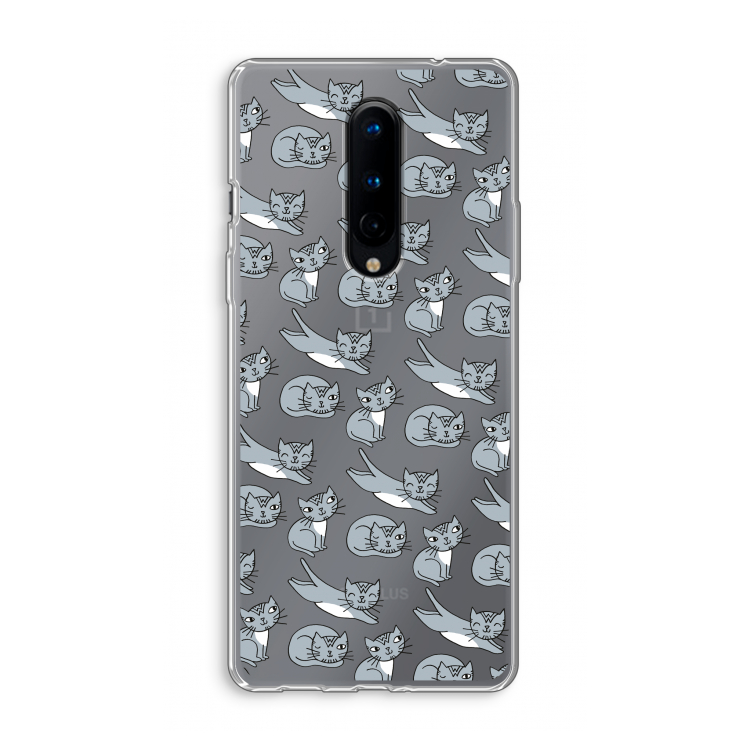 Poezen: OnePlus 8 Transparant Hoesje