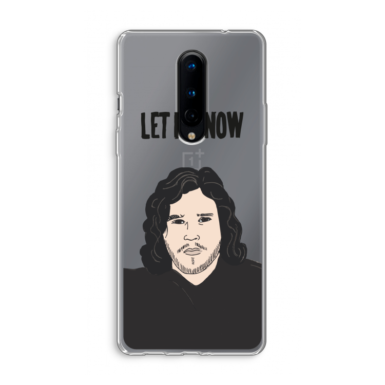 Let It Snow: OnePlus 8 Transparant Hoesje