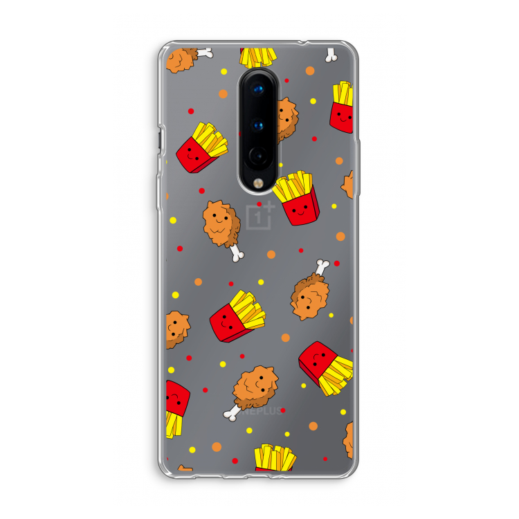 Chicken 'n Fries: OnePlus 8 Transparant Hoesje