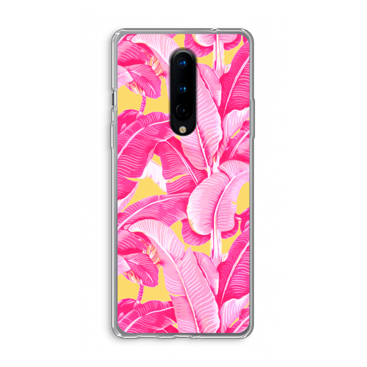 Pink Banana: OnePlus 8 Transparant Hoesje