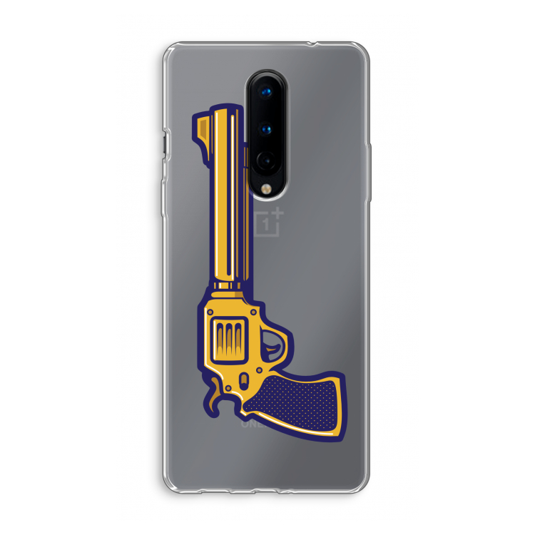 Pew Pew Pew: OnePlus 8 Transparant Hoesje