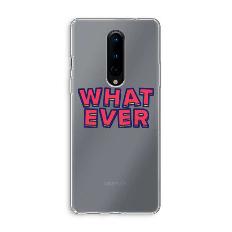 Whatever: OnePlus 8 Transparant Hoesje