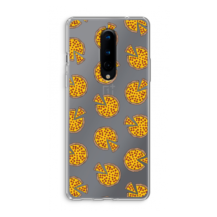 You Had Me At Pizza: OnePlus 8 Transparant Hoesje