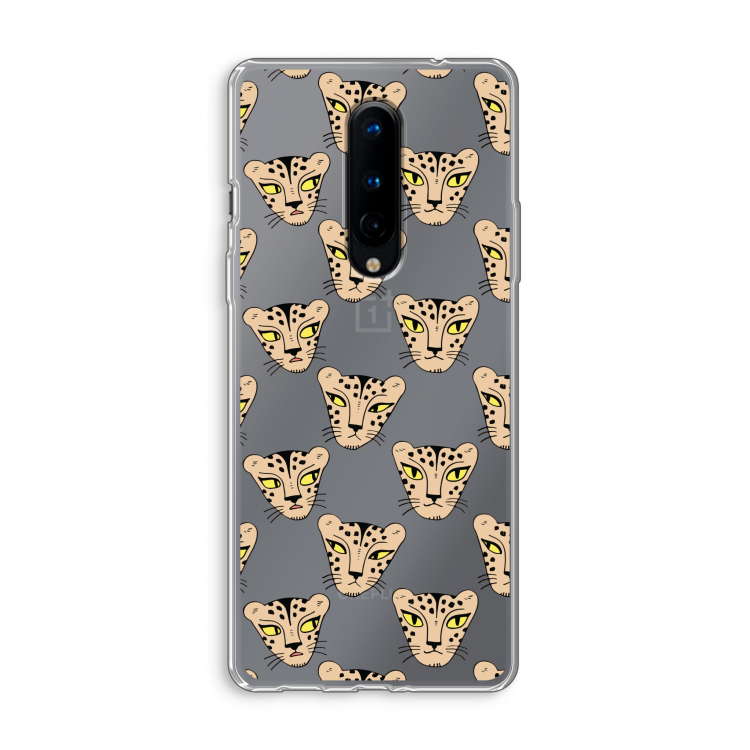 Tijger: OnePlus 8 Transparant Hoesje