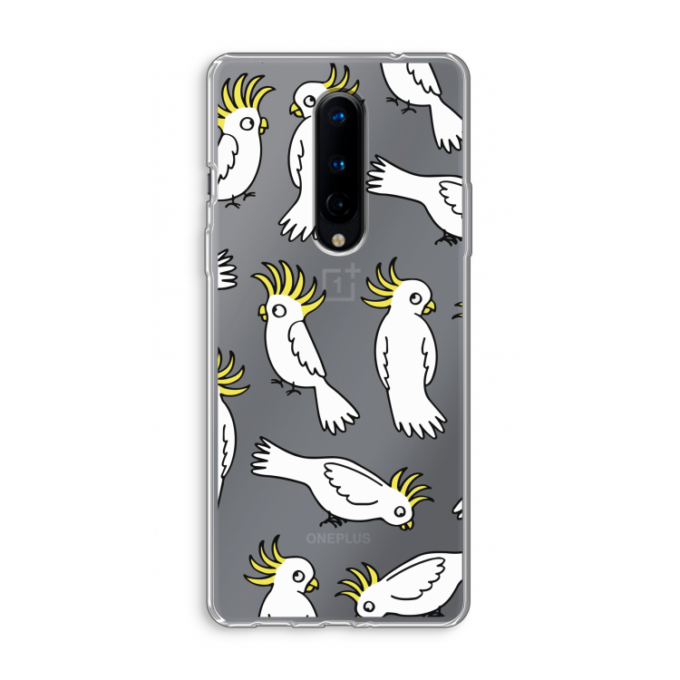 Papegaai: OnePlus 8 Transparant Hoesje