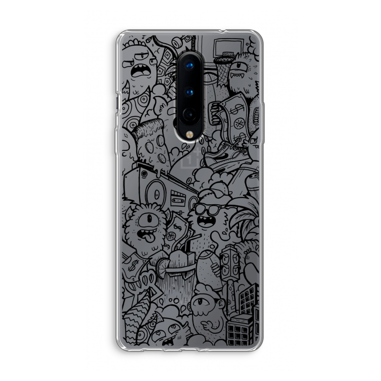 Vexx Black City : OnePlus 8 Transparant Hoesje