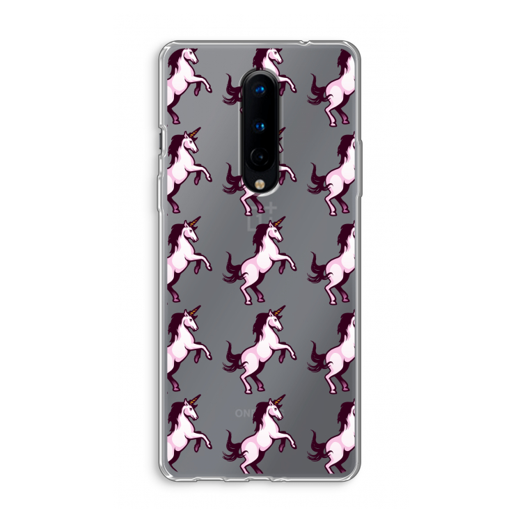 Musketon Unicorn: OnePlus 8 Transparant Hoesje
