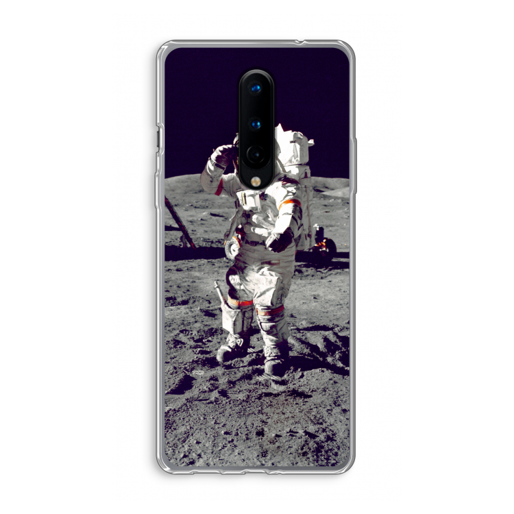Spaceman: OnePlus 8 Transparant Hoesje