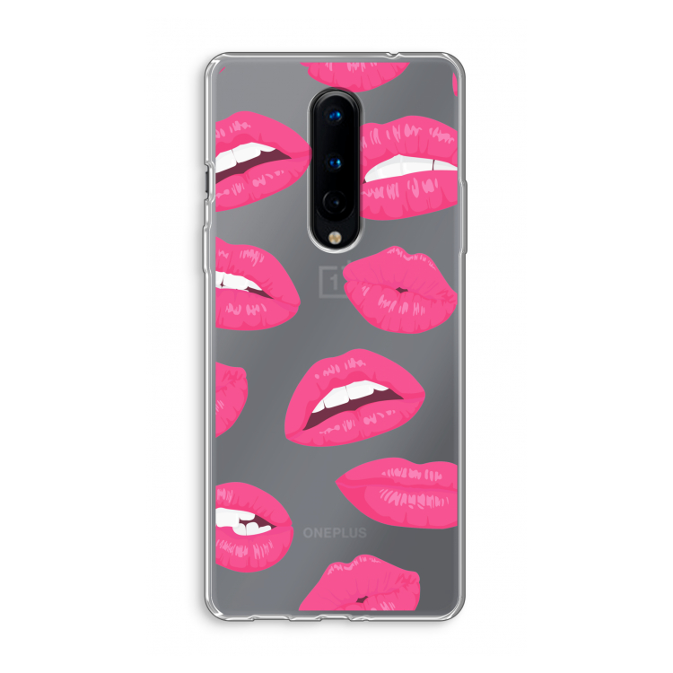 Bite my lip: OnePlus 8 Transparant Hoesje