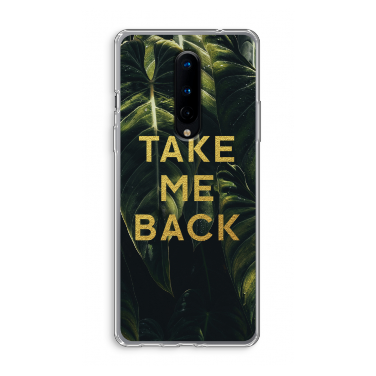 Take me back: OnePlus 8 Transparant Hoesje
