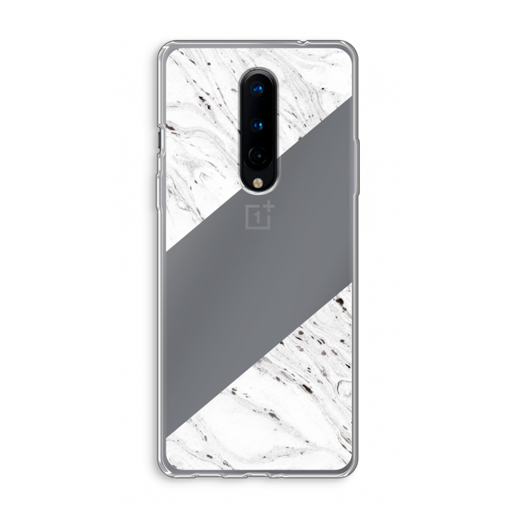 Biggest stripe: OnePlus 8 Transparant Hoesje