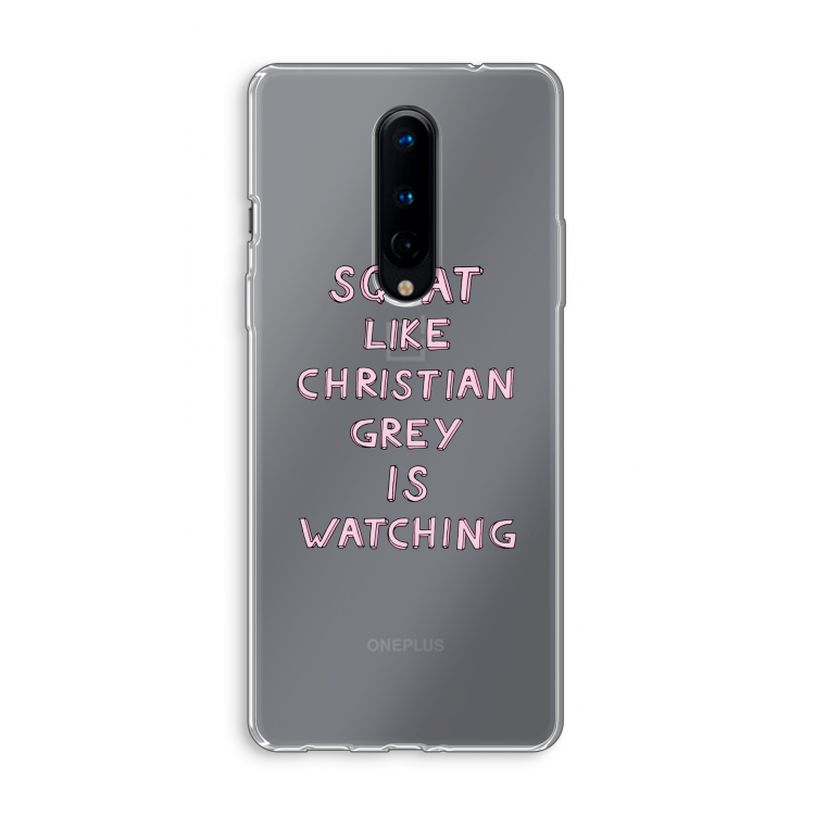 Christian Grey: OnePlus 8 Transparant Hoesje