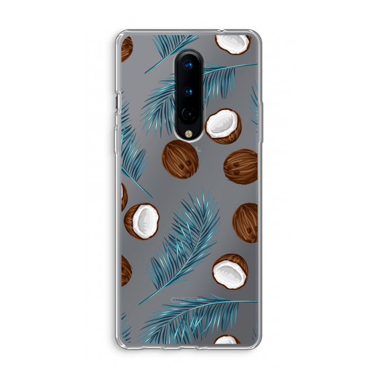 Kokosnoot roze: OnePlus 8 Transparant Hoesje
