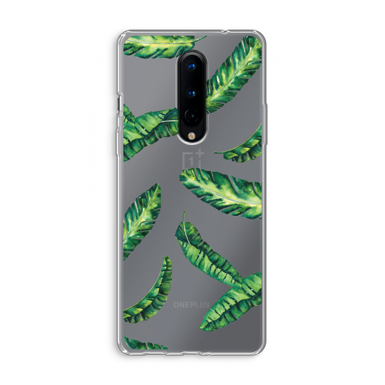 Lange bladeren: OnePlus 8 Transparant Hoesje