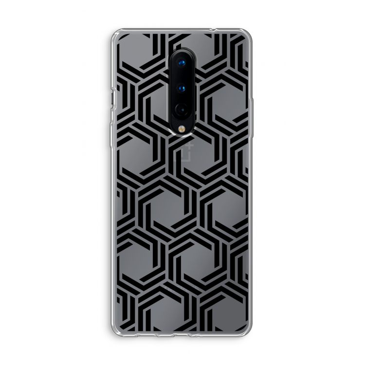 Geometrisch patroon: OnePlus 8 Transparant Hoesje
