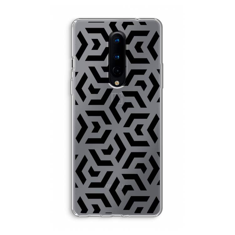 Crazy pattern: OnePlus 8 Transparant Hoesje