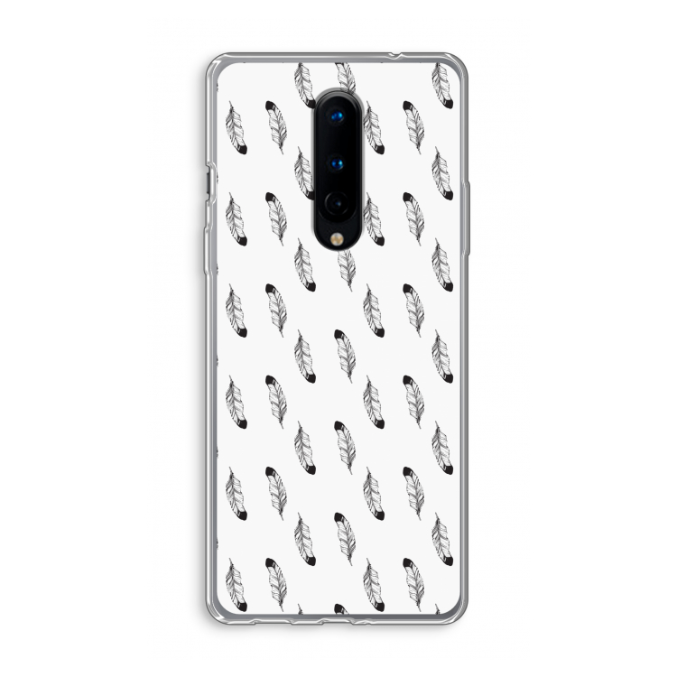 Pluimen: OnePlus 8 Transparant Hoesje