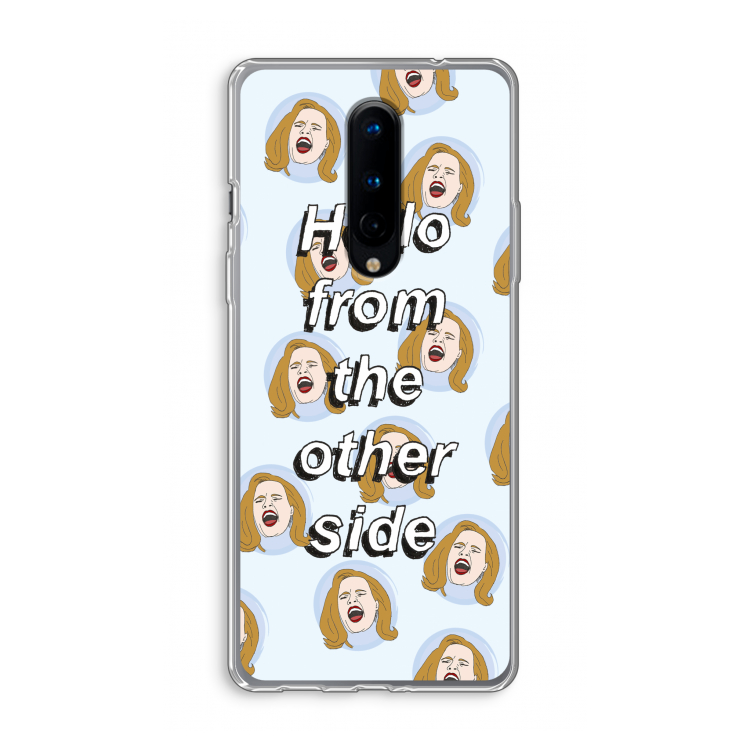 Hello: OnePlus 8 Transparant Hoesje