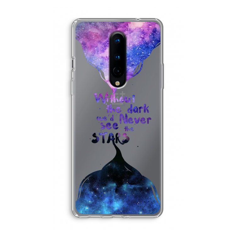 Stars quote: OnePlus 8 Transparant Hoesje