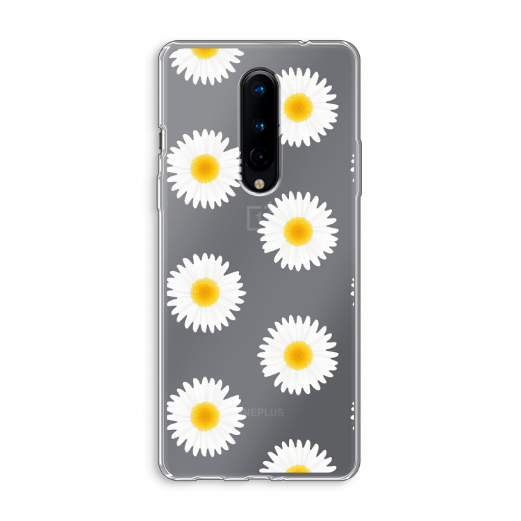 Margrietjes: OnePlus 8 Transparant Hoesje