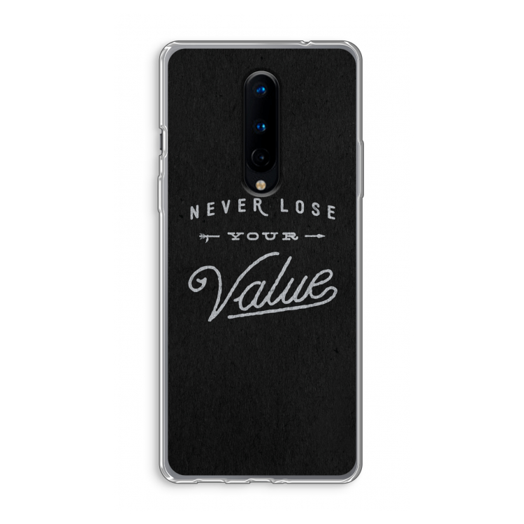 Never lose your value: OnePlus 8 Transparant Hoesje
