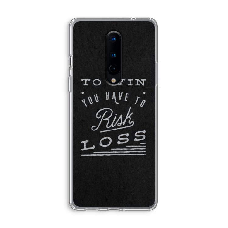 Risk loss: OnePlus 8 Transparant Hoesje
