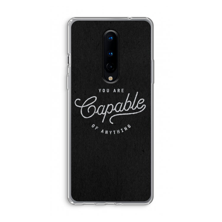 Capable: OnePlus 8 Transparant Hoesje