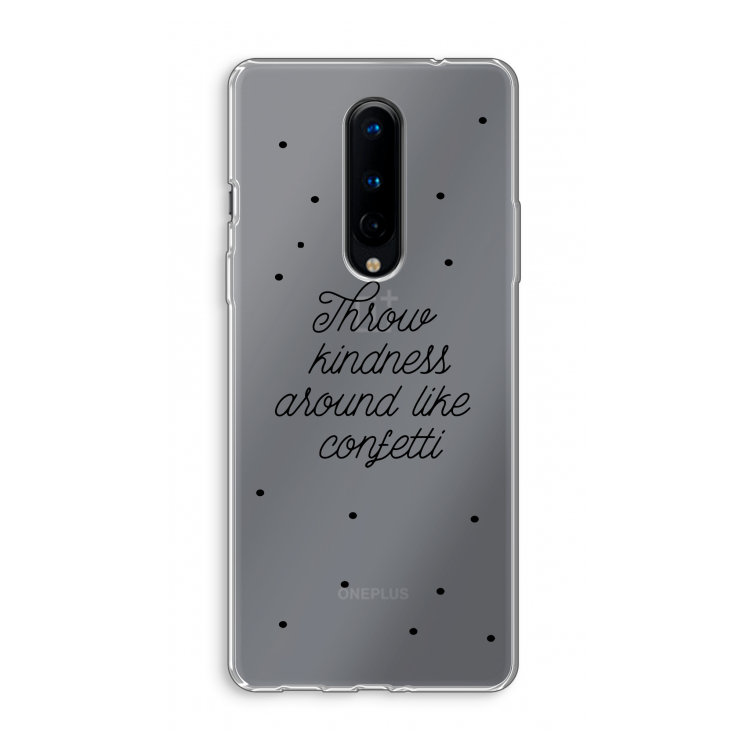 Confetti: OnePlus 8 Transparant Hoesje