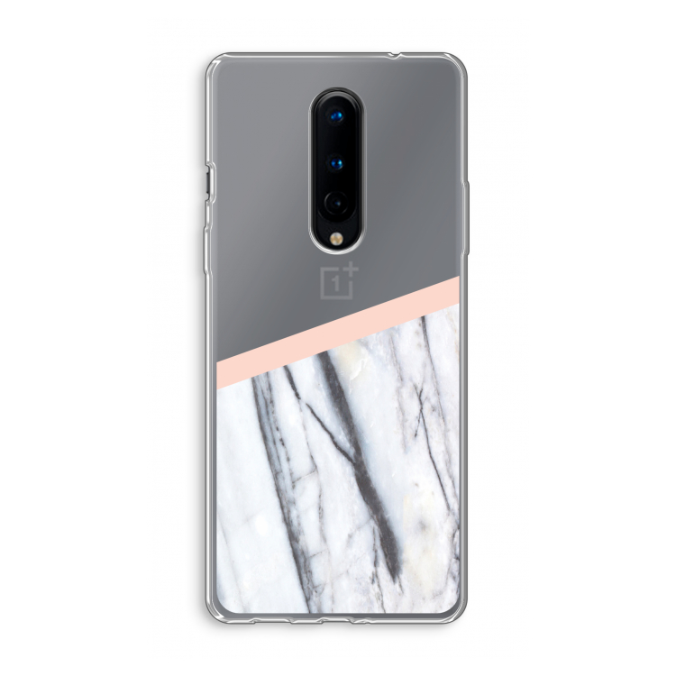 A touch of peach: OnePlus 8 Transparant Hoesje