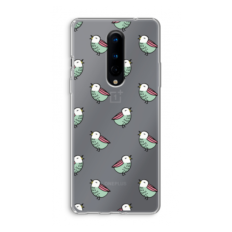 Vogeltjes: OnePlus 8 Transparant Hoesje