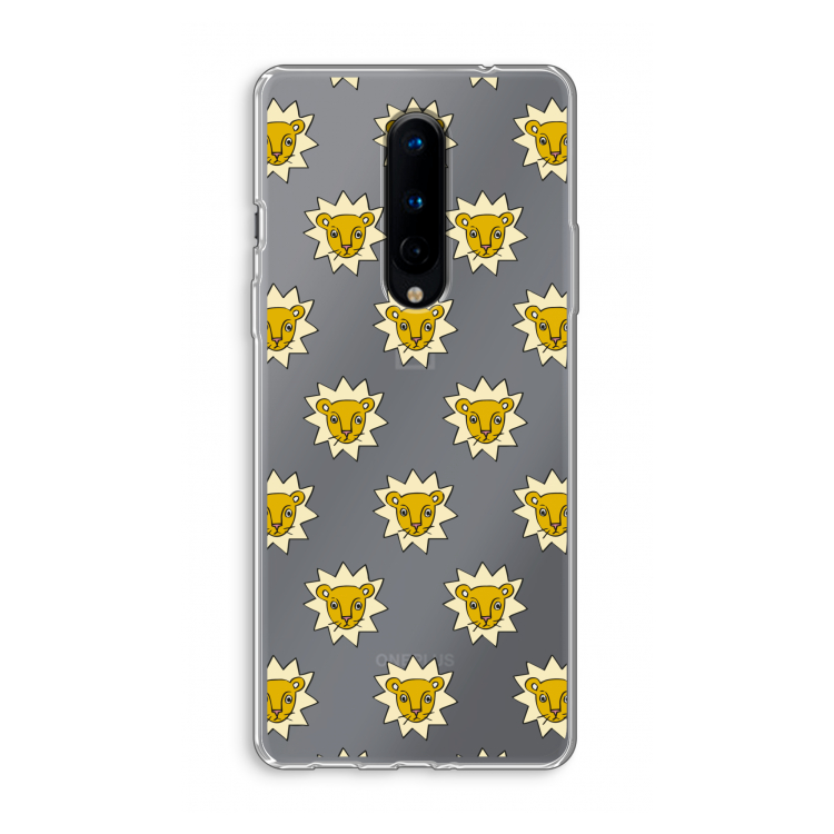 Leeuwenkoppen: OnePlus 8 Transparant Hoesje