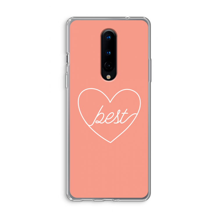 Best heart: OnePlus 8 Transparant Hoesje