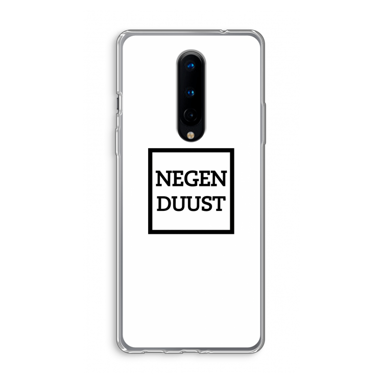 Negenduust vierkant: OnePlus 8 Transparant Hoesje