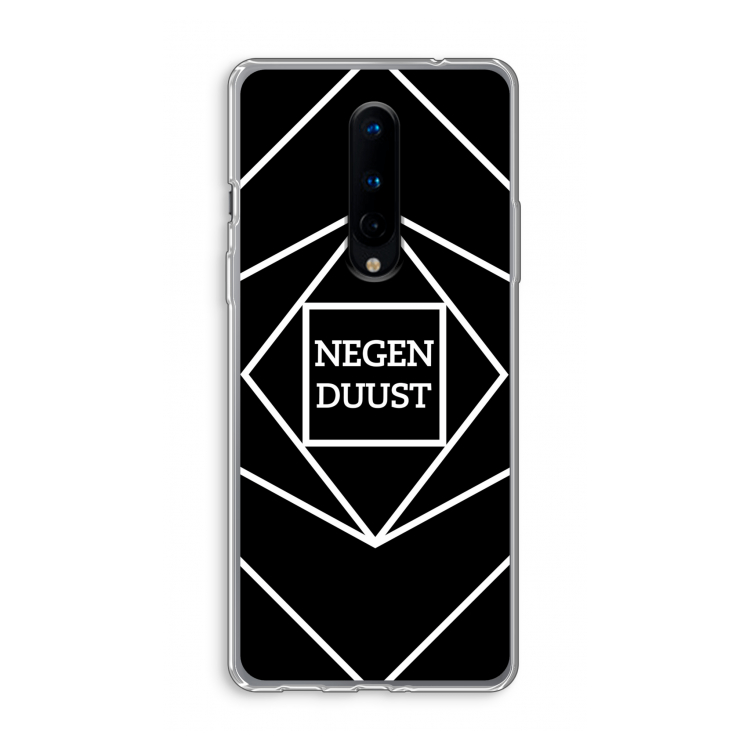 Negenduust geometrisch: OnePlus 8 Transparant Hoesje