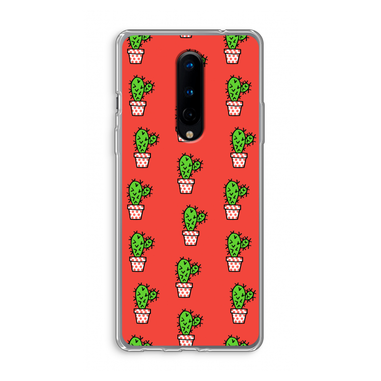 Mini cactus: OnePlus 8 Transparant Hoesje