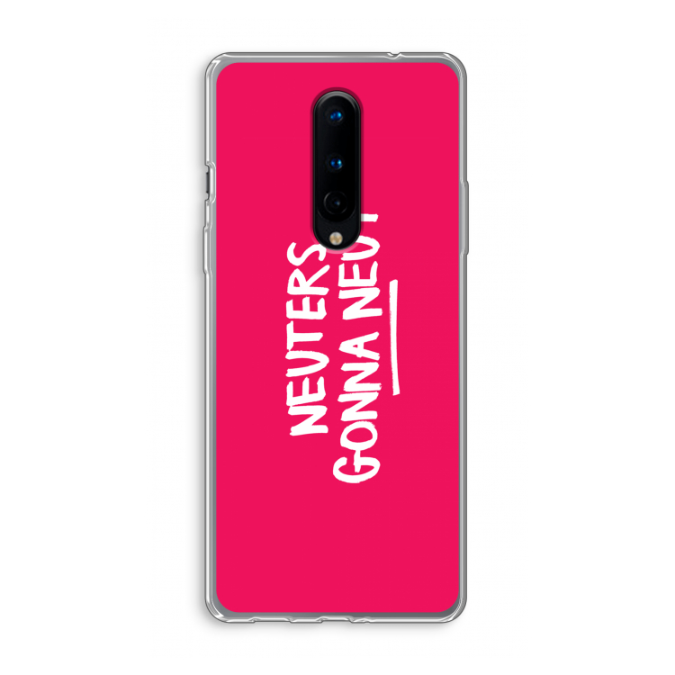 Neuters (roze): OnePlus 8 Transparant Hoesje