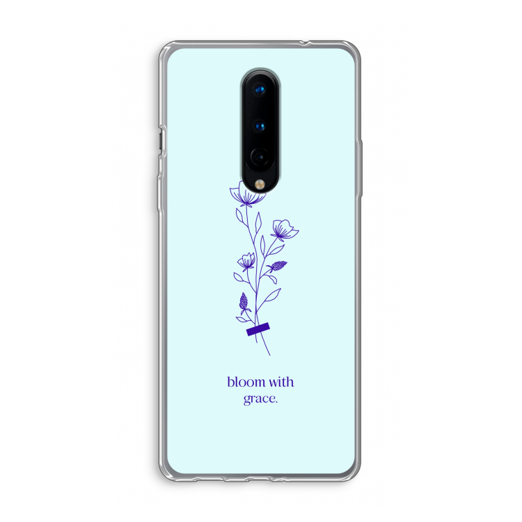 Bloom with grace: OnePlus 8 Transparant Hoesje