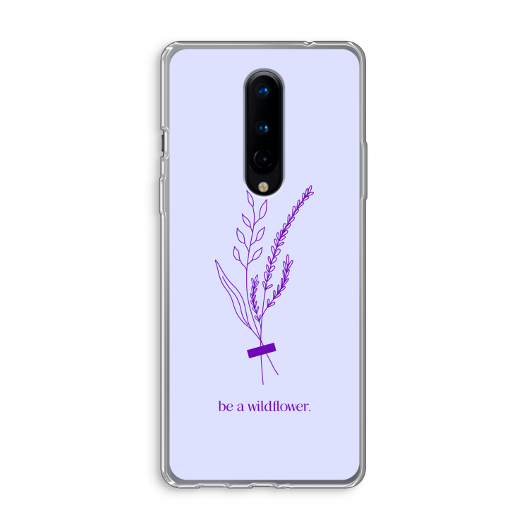 Be a wildflower: OnePlus 8 Transparant Hoesje