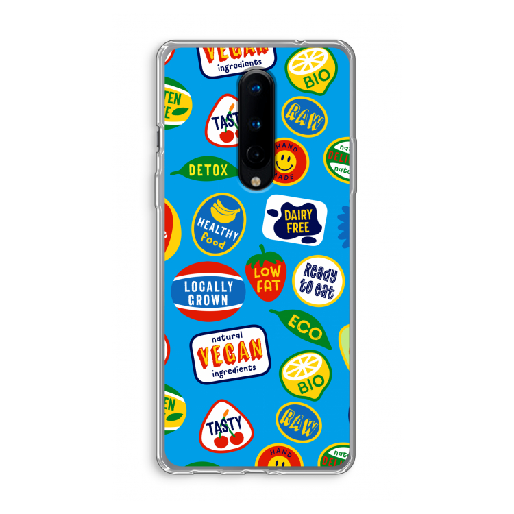 Fruitsticker: OnePlus 8 Transparant Hoesje