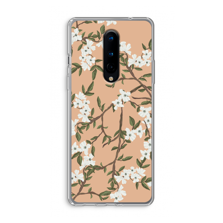 Blossoming spring: OnePlus 8 Transparant Hoesje