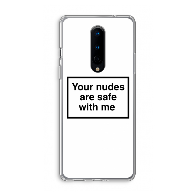 Safe with me: OnePlus 8 Transparant Hoesje