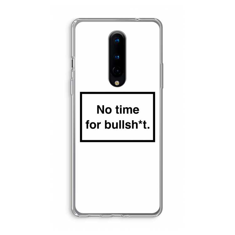 No time: OnePlus 8 Transparant Hoesje