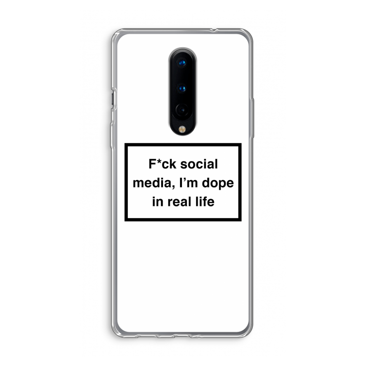 I'm dope: OnePlus 8 Transparant Hoesje